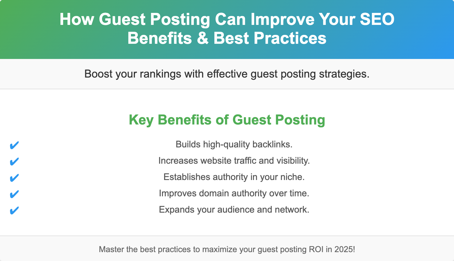 How Guest Posting Can Improve Your SEO: Benefits & Best Practices