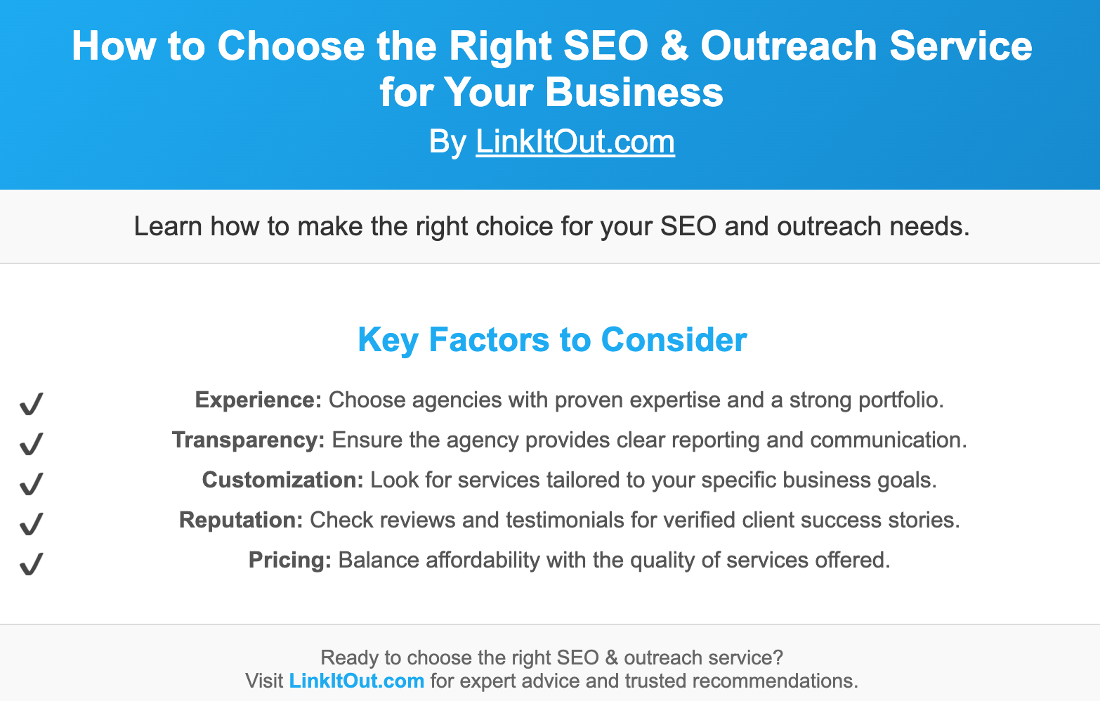 How to Choose the Right SEO & Outreach Service for Your Business