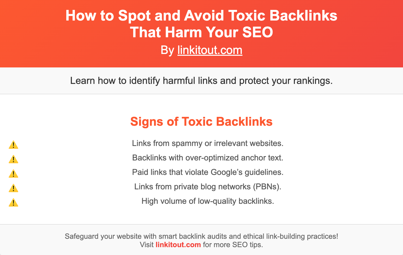 How to Spot and Avoid Toxic Backlinks That Harm Your SEO