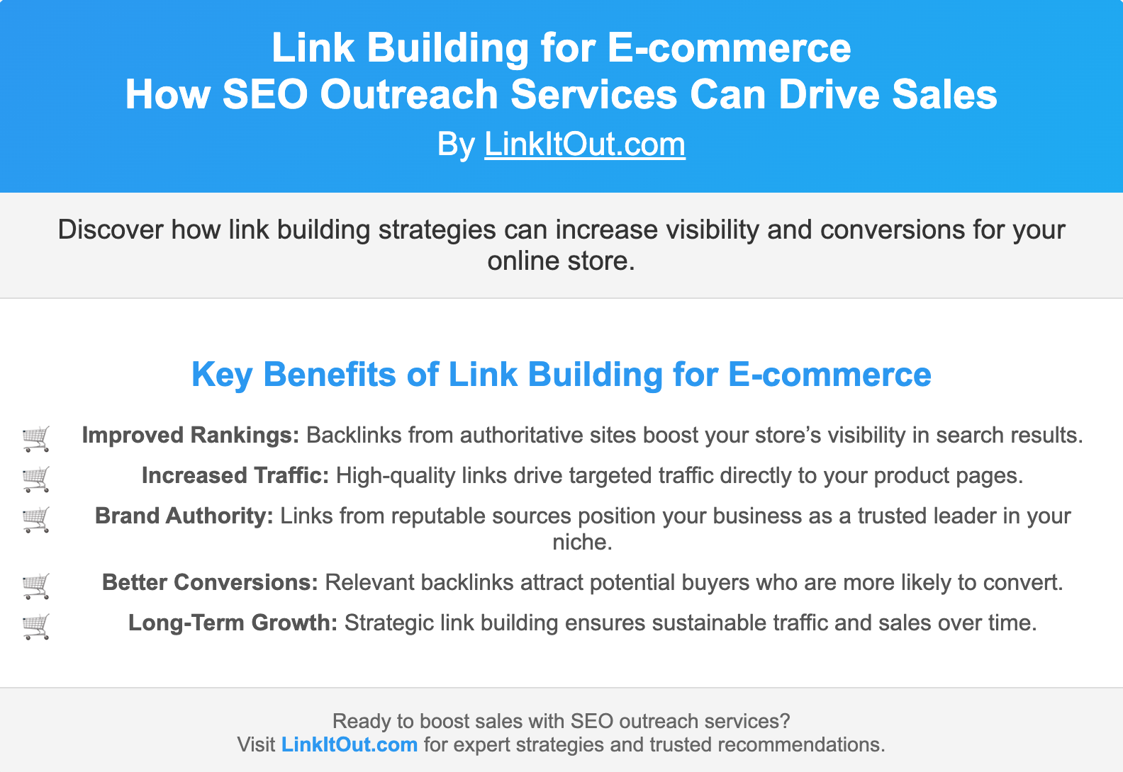 Link Building for E-commerce: How SEO Outreach Services Can Drive Sales
