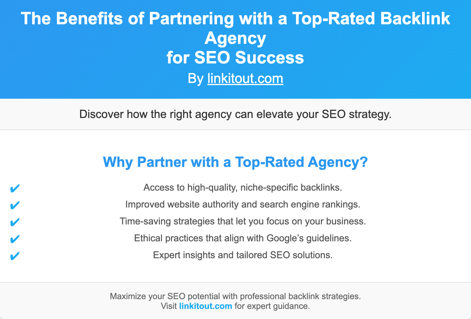 The Benefits of Partnering with a Top-Rated Backlink Agency for SEO Success
